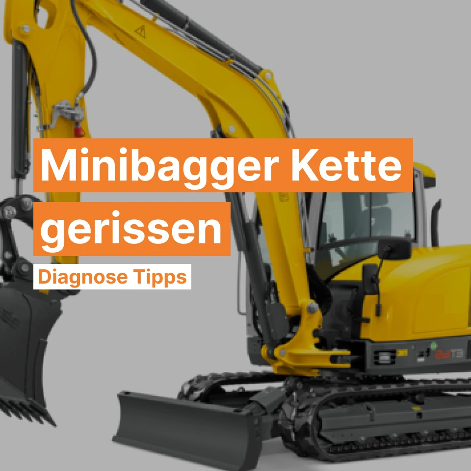 Minibagger Kette gerissen