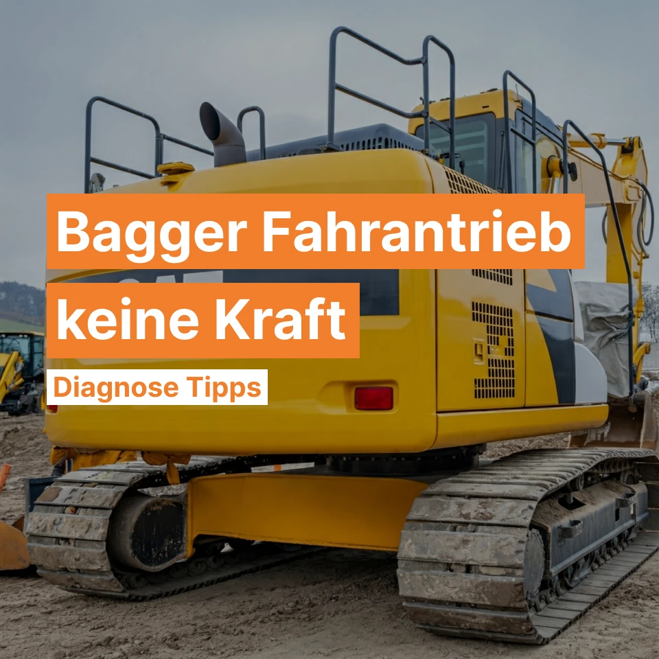 Bagger Fahrantrieb keine Kraft