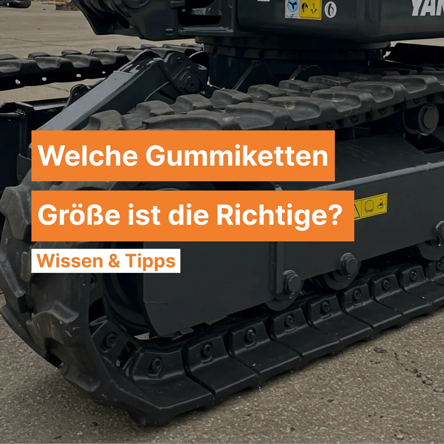 Welche Gummiketten Größe ist die Richtige?  