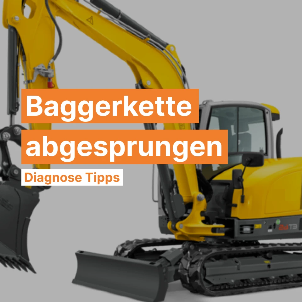 Baggerkette abgesprungen