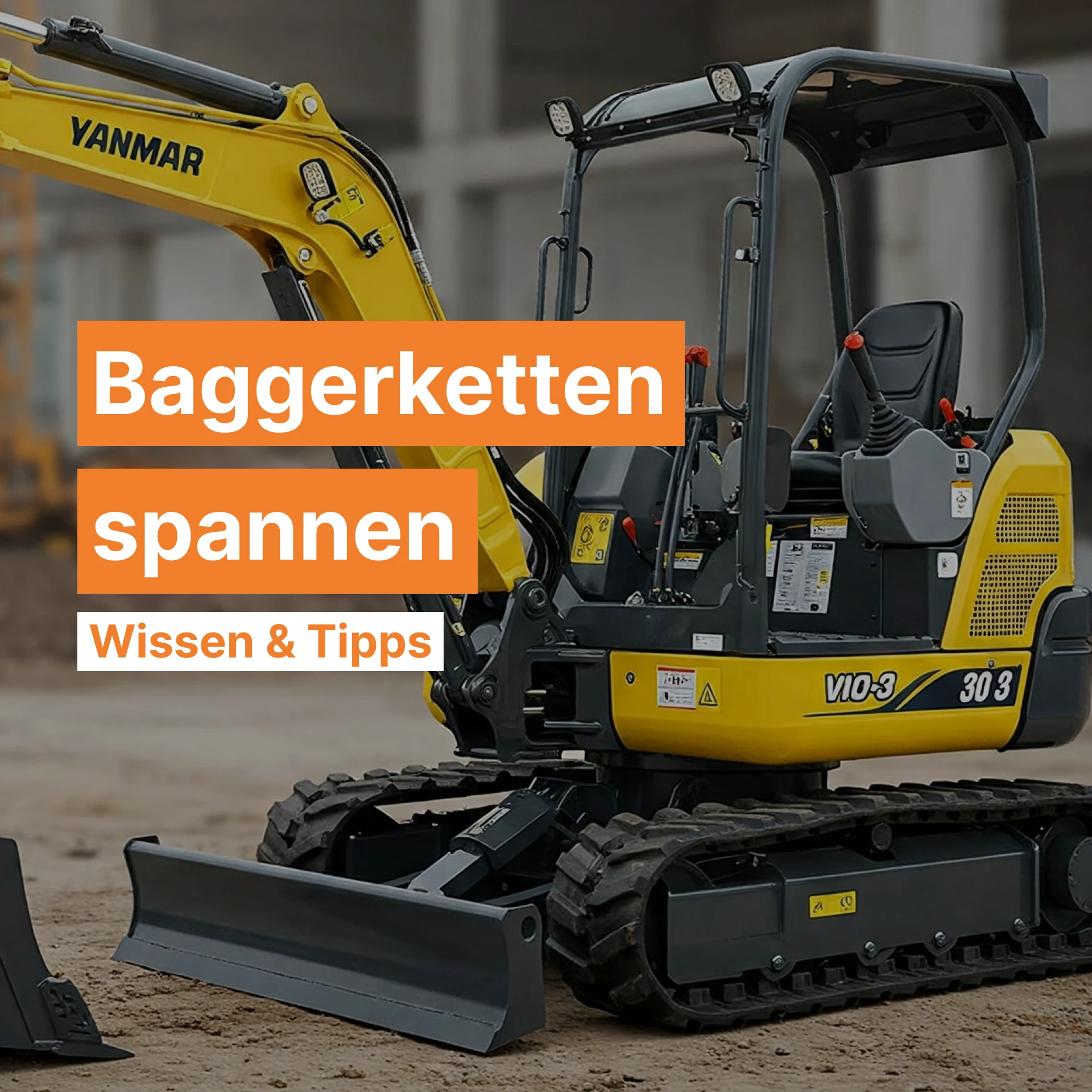 Wie die Baggerkette spannen?